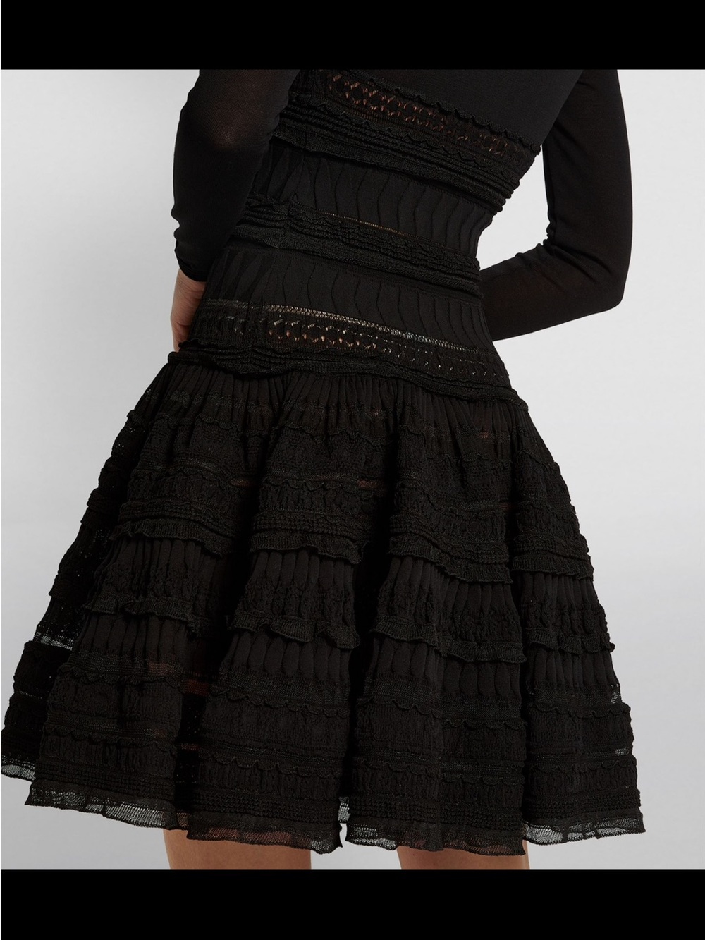 Alaïa Long-Sleeved Crinoline Dress - Picture 7 of 11